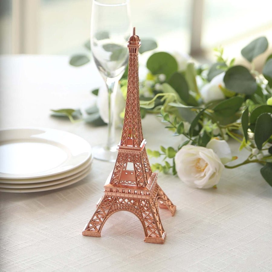 LED Metal Eiffel Tower Table Centerpiece – Decorative Light Up Cake Topper - Pretty Party Boxx