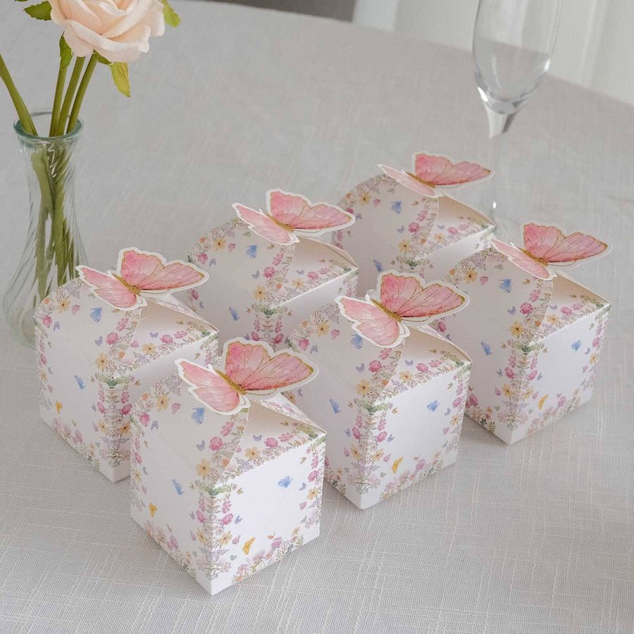 25 - Pack Mini Teapot Party Favor Boxes – Pink Peony Floral Gift Boxes for Weddings & Tea Parties - Pretty Party Boxx