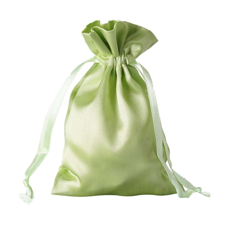 White Satin Drawstring Wedding & Party Favor Gift Bags - Pretty Party Boxx