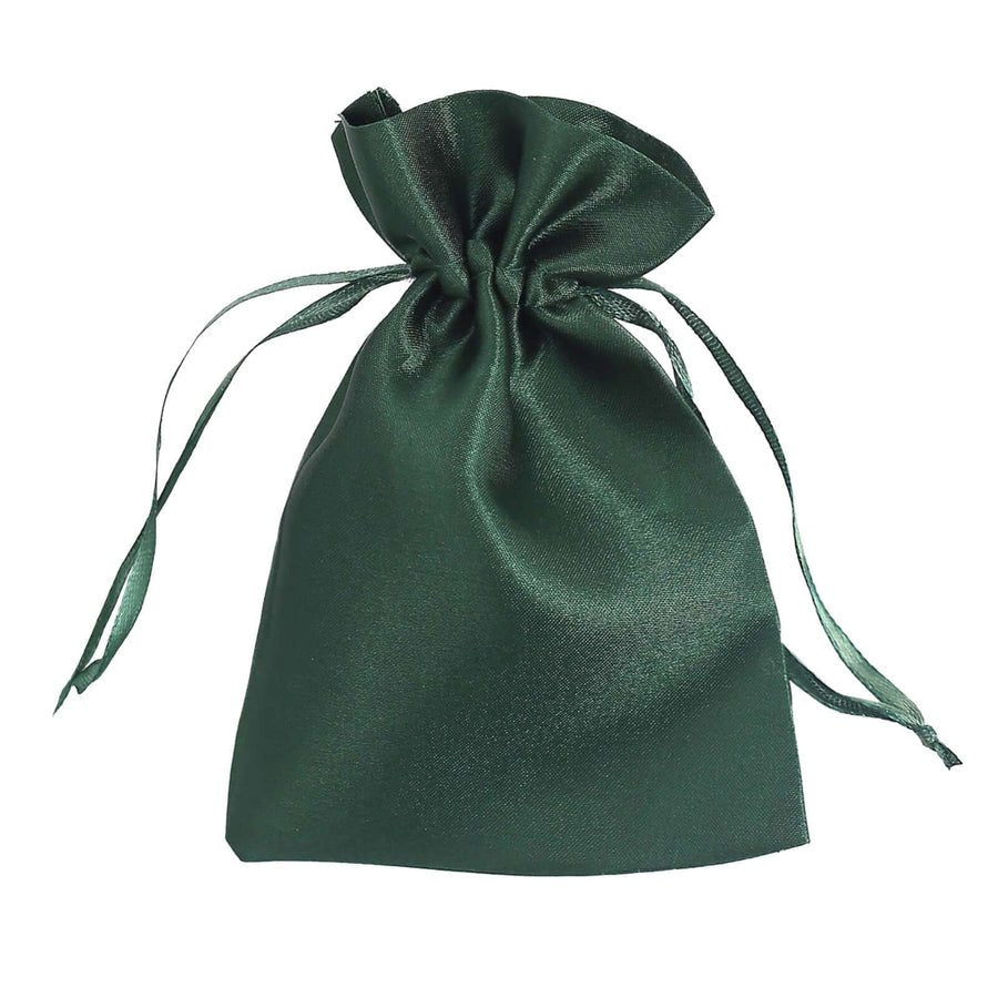 White Satin Drawstring Wedding & Party Favor Gift Bags - Pretty Party Boxx