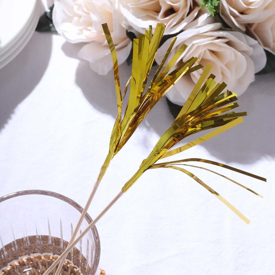 100 - Pack Decorative Bamboo Cocktail Picks – Eco - Friendly Pearl Top Drink & Food Skewers - Pretty Party Boxx