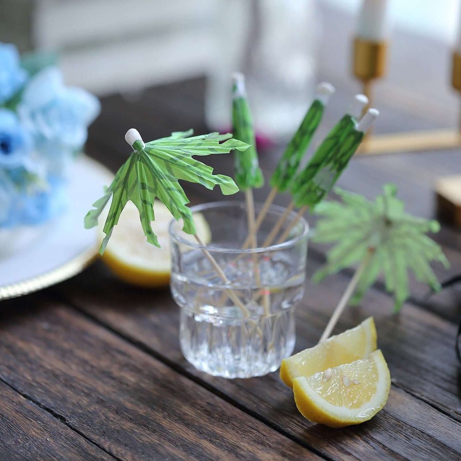 100 - Pack Decorative Bamboo Cocktail Picks – Eco - Friendly Pearl Top Drink & Food Skewers - Pretty Party Boxx