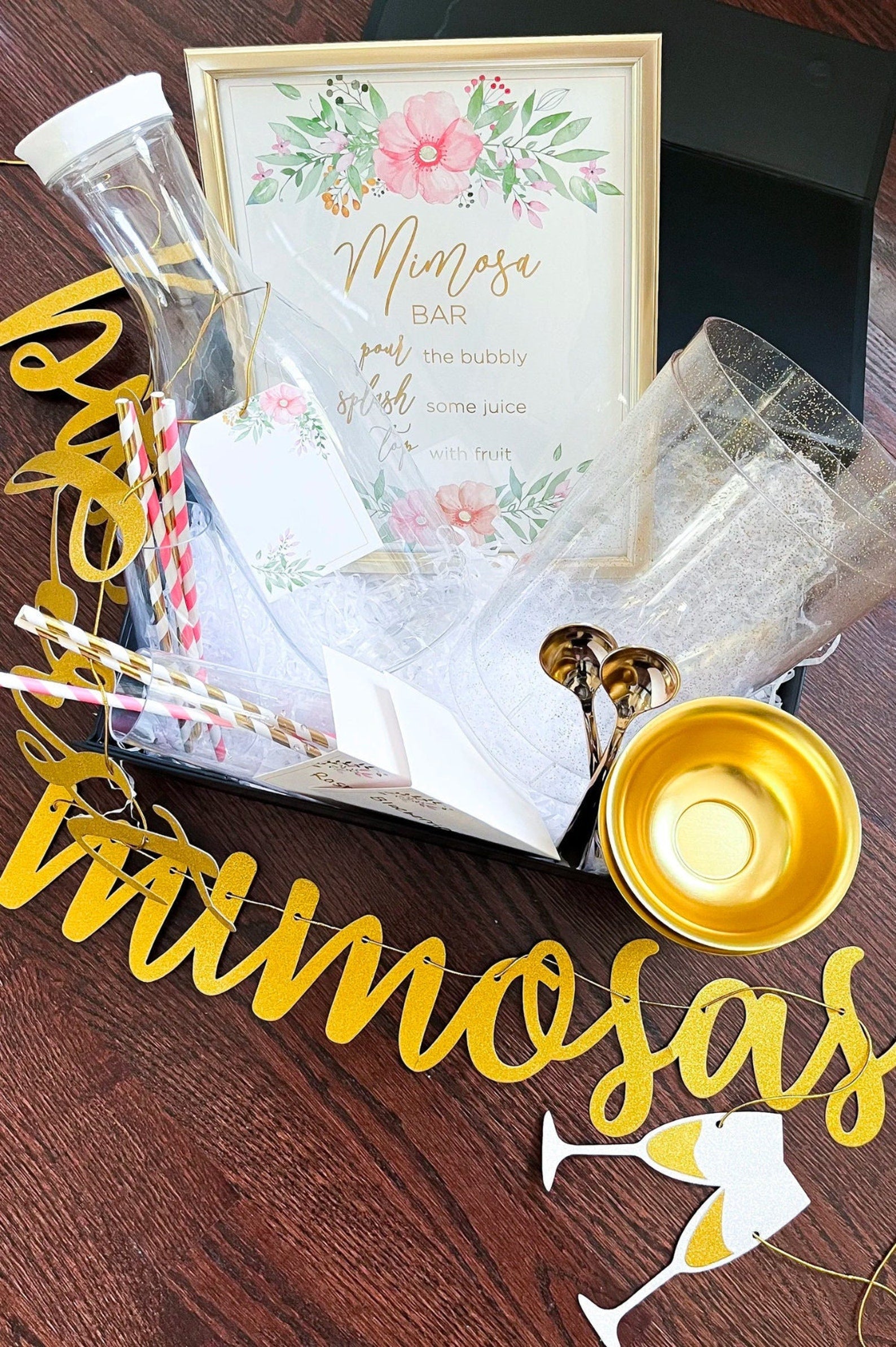 Complete Mimosa Bar Kit – Perfect for Bridal Showers & Brunches