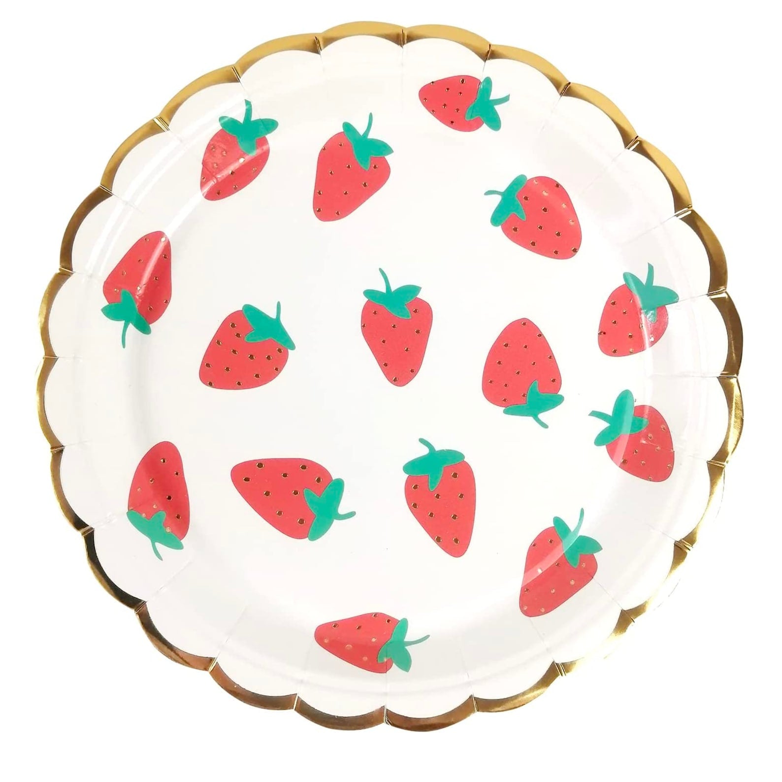 Strawberry Shortcake Party Tableware Set – 20 - Piece Disposable Plates, Cups & Napkins for Kids’ Birthdays - Pretty Party Boxx