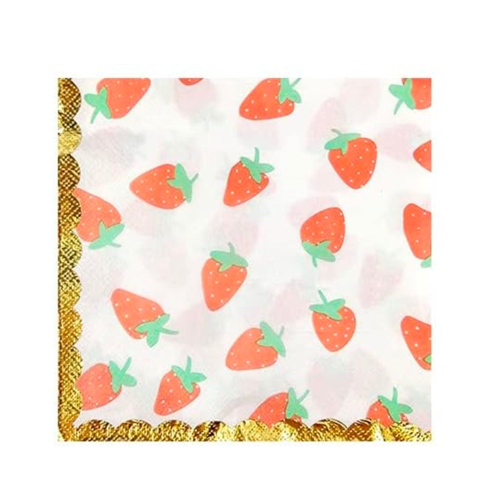 Strawberry Shortcake Party Tableware Set – 20 - Piece Disposable Plates, Cups & Napkins for Kids’ Birthdays - Pretty Party Boxx