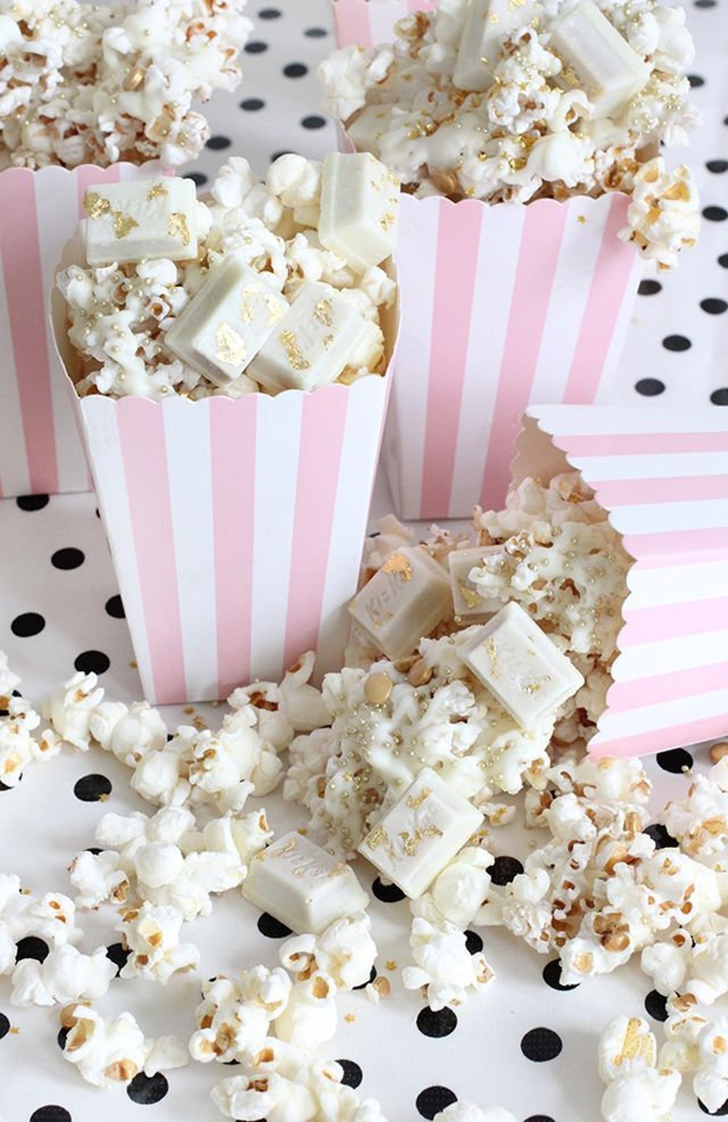 Striped Popcorn Cups (Set of 12)