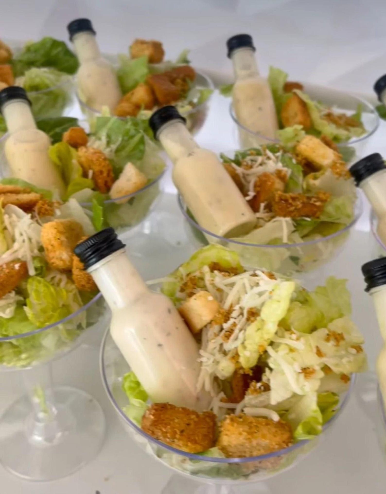 Mini Plastic Liquor or Salad Dressing Bottles – Set of 20 Reusable Containers for Parties, Catering & Events - Pretty Party Boxx