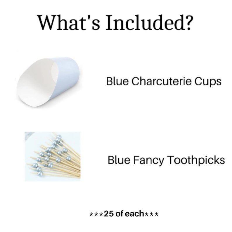 Charcuterie Favor Cups with Fancy Toothpicks – Reusable Appetizer & Dessert Serving Set for Weddings, Showers & Events - Pretty Party Boxx