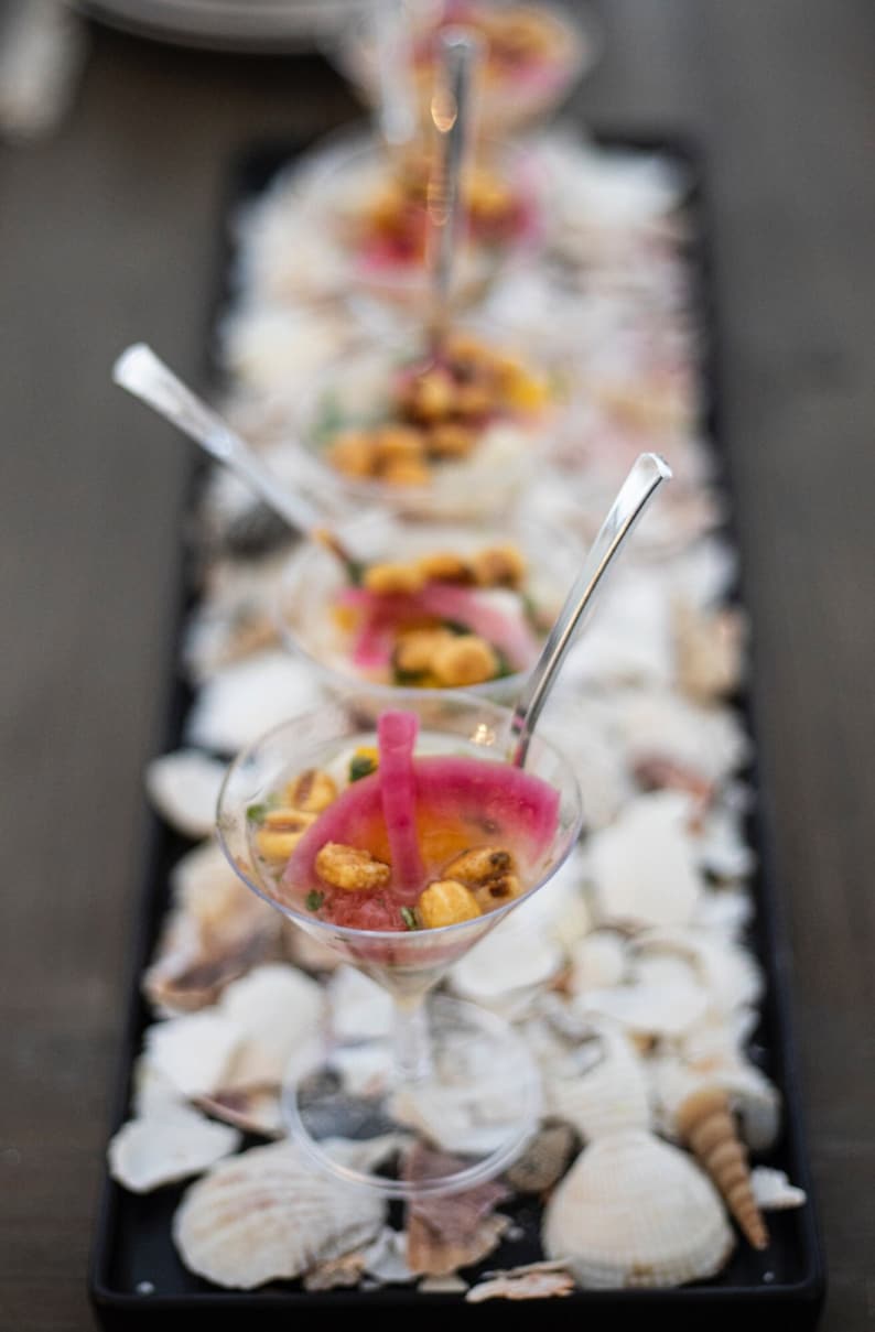 Acrylic Shrimp Cocktail Cups w/Mini Wooden Forks