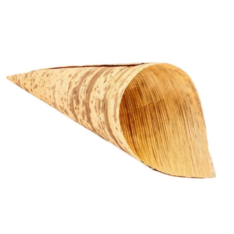 20 - Pack Bamboo Charcuterie Cones with Mini Forks – Disposable Grazing Cups for Weddings, Parties & Events - Pretty Party Boxx