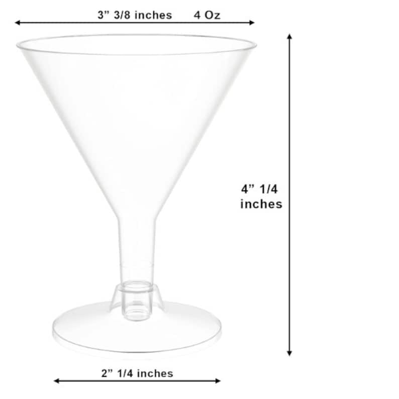 Acrylic Appetizer Cups w/Newspaper Wax Paper Set
