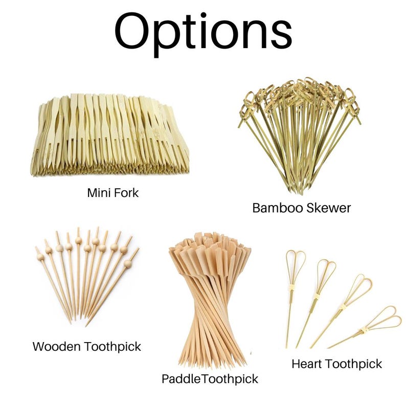 Set of 25 Assorted Charcuterie Toothpicks