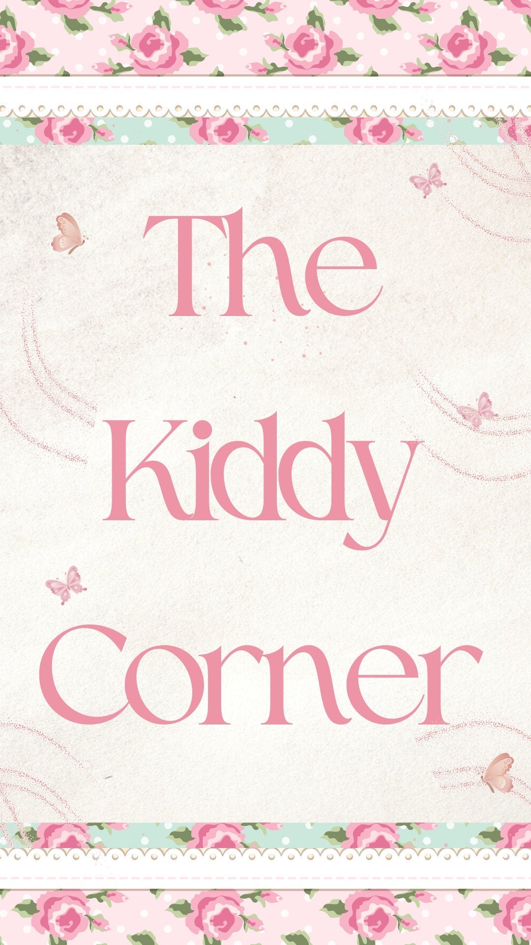 Floral Birthday Kiddie Corner Sign – Editable Canva Template (Instant Download) - Pretty Party Boxx