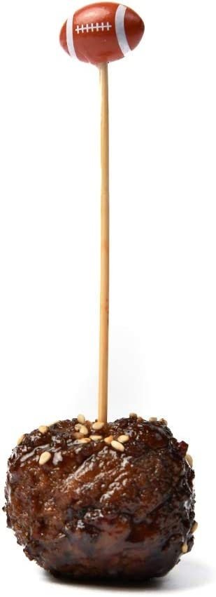 Sports Themed Fancy Toothpicks – Set of 36 Decorative Appetizer Picks for Charcuterie, Parties & Game Day - Pretty Party Boxx
