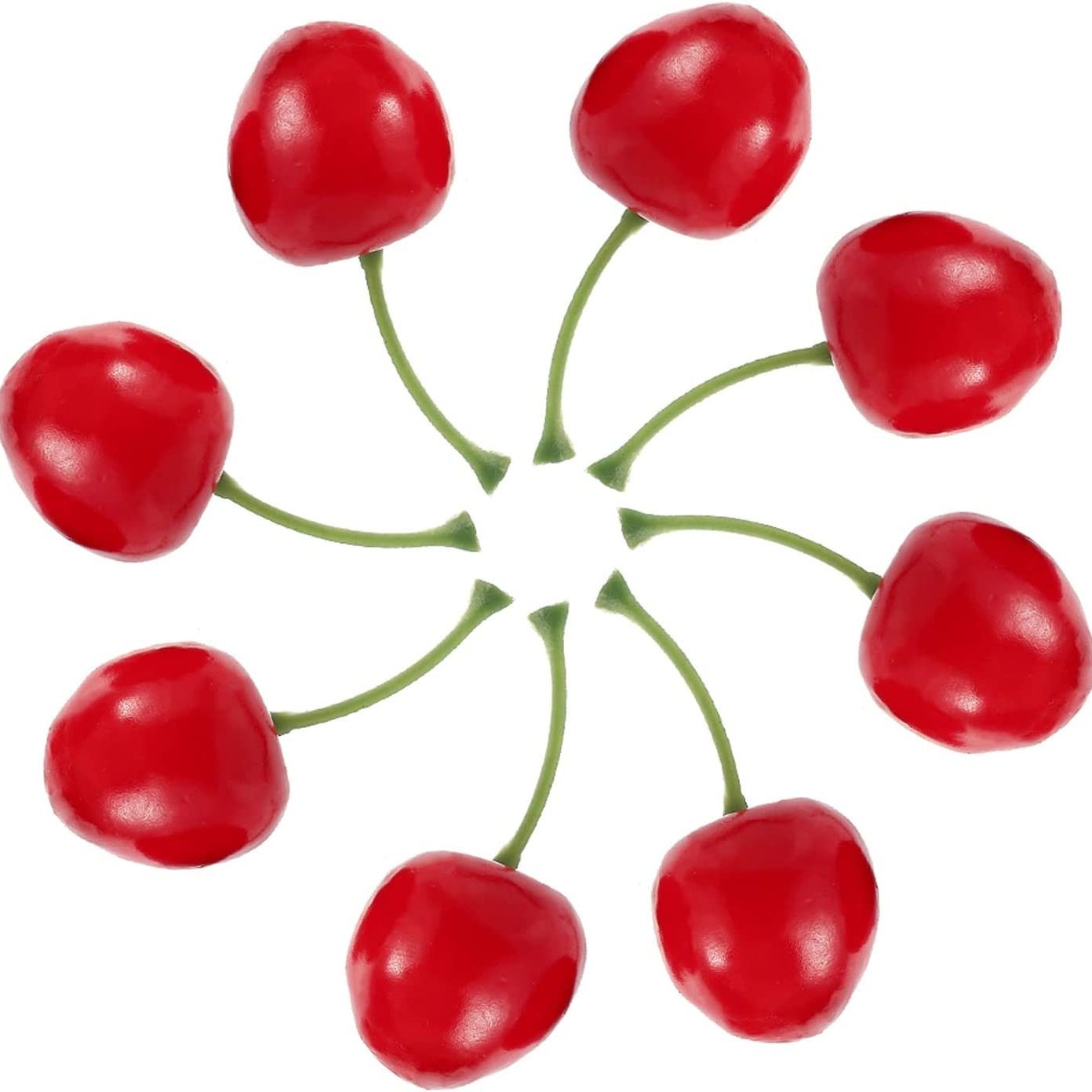 Red Faux Cherries – Lifelike Decorative Cherries for Cake Toppers - Pretty Party Boxx