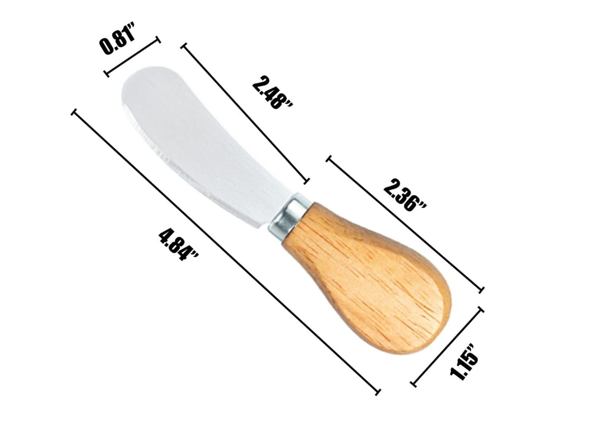 Premium Stainless Steel Mini Cheese Knife Set – Elegant Appetizer & Charcuterie Board Serving Tools - Pretty Party Boxx