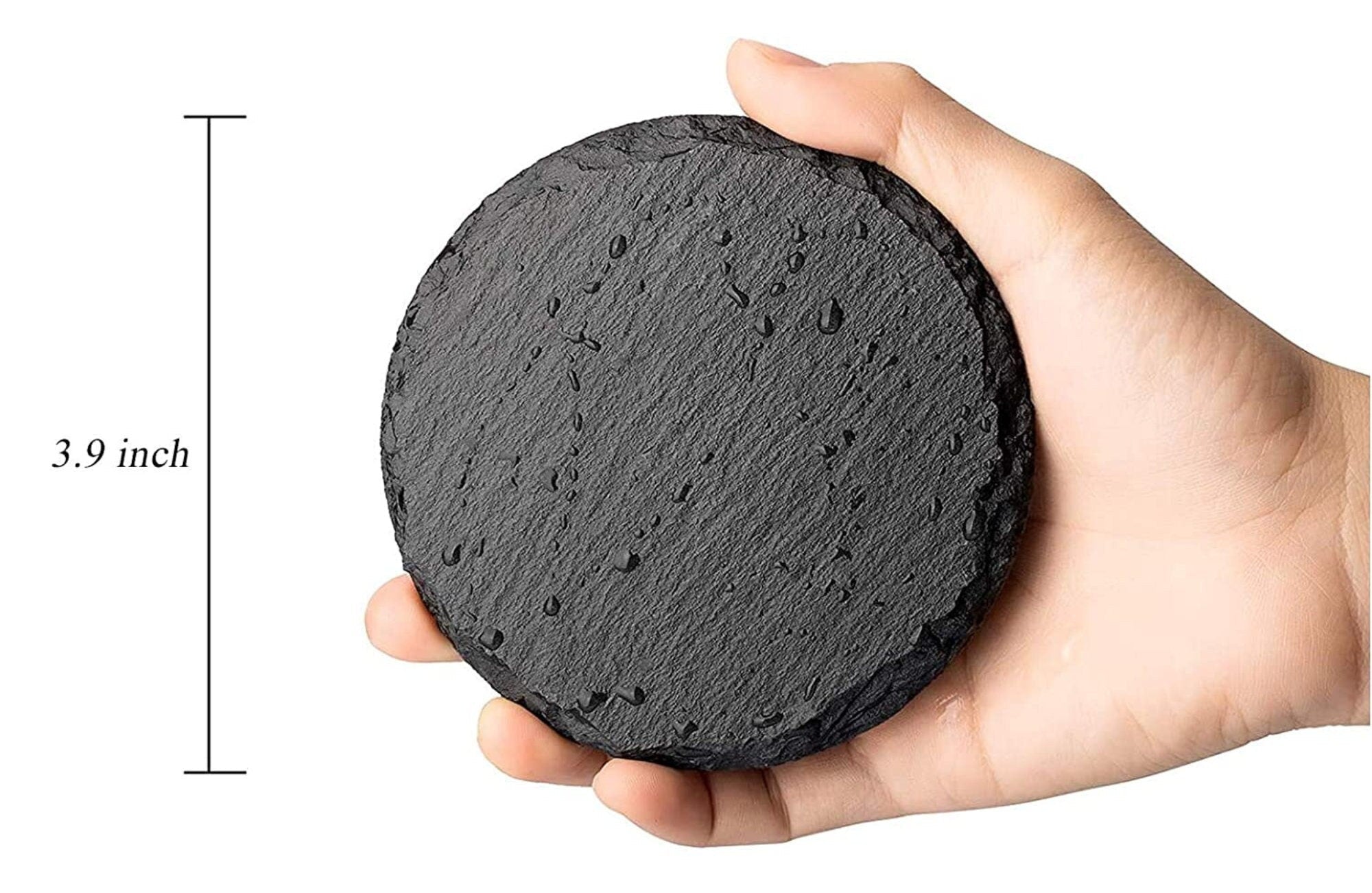 Natural Slate Stone Coasters with Chalk – Personalized Drink Coasters for Bar, Kitchen & Home Décor - Pretty Party Boxx
