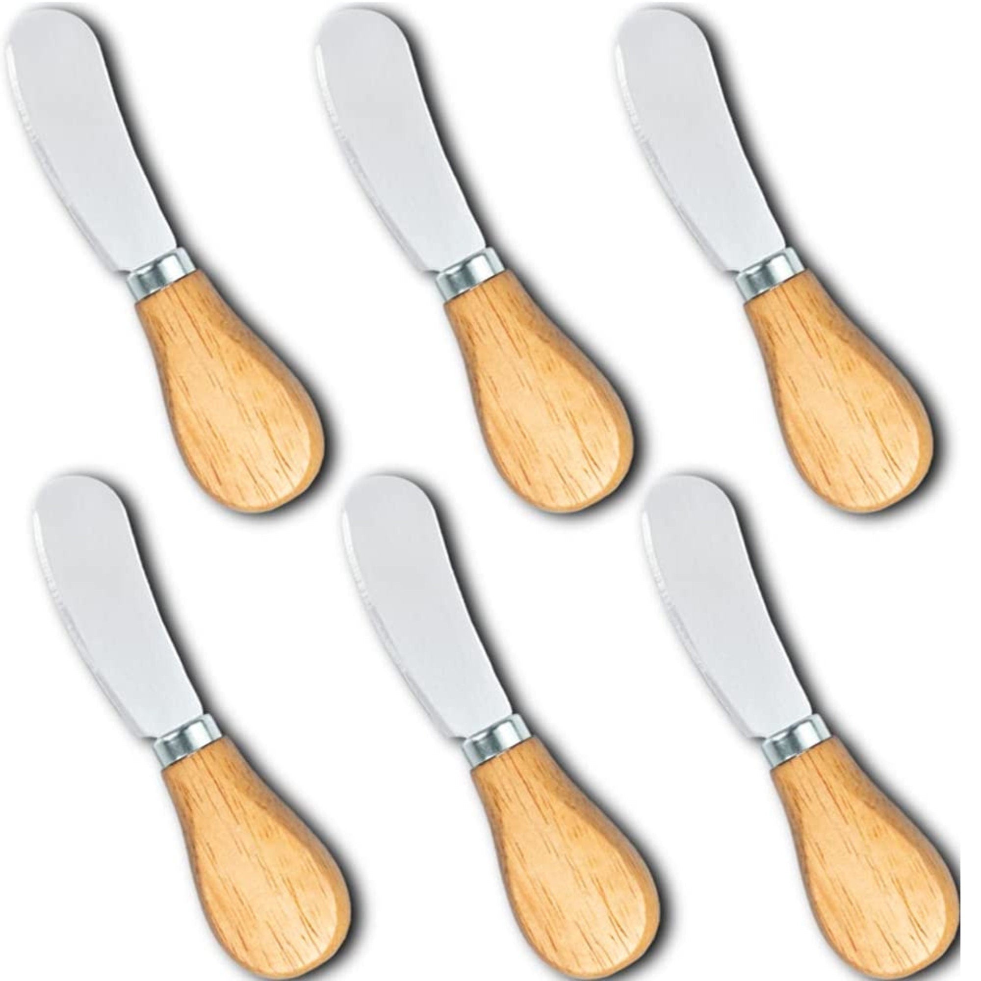 Premium Stainless Steel Mini Cheese Knife Set – Elegant Appetizer & Charcuterie Board Serving Tools - Pretty Party Boxx