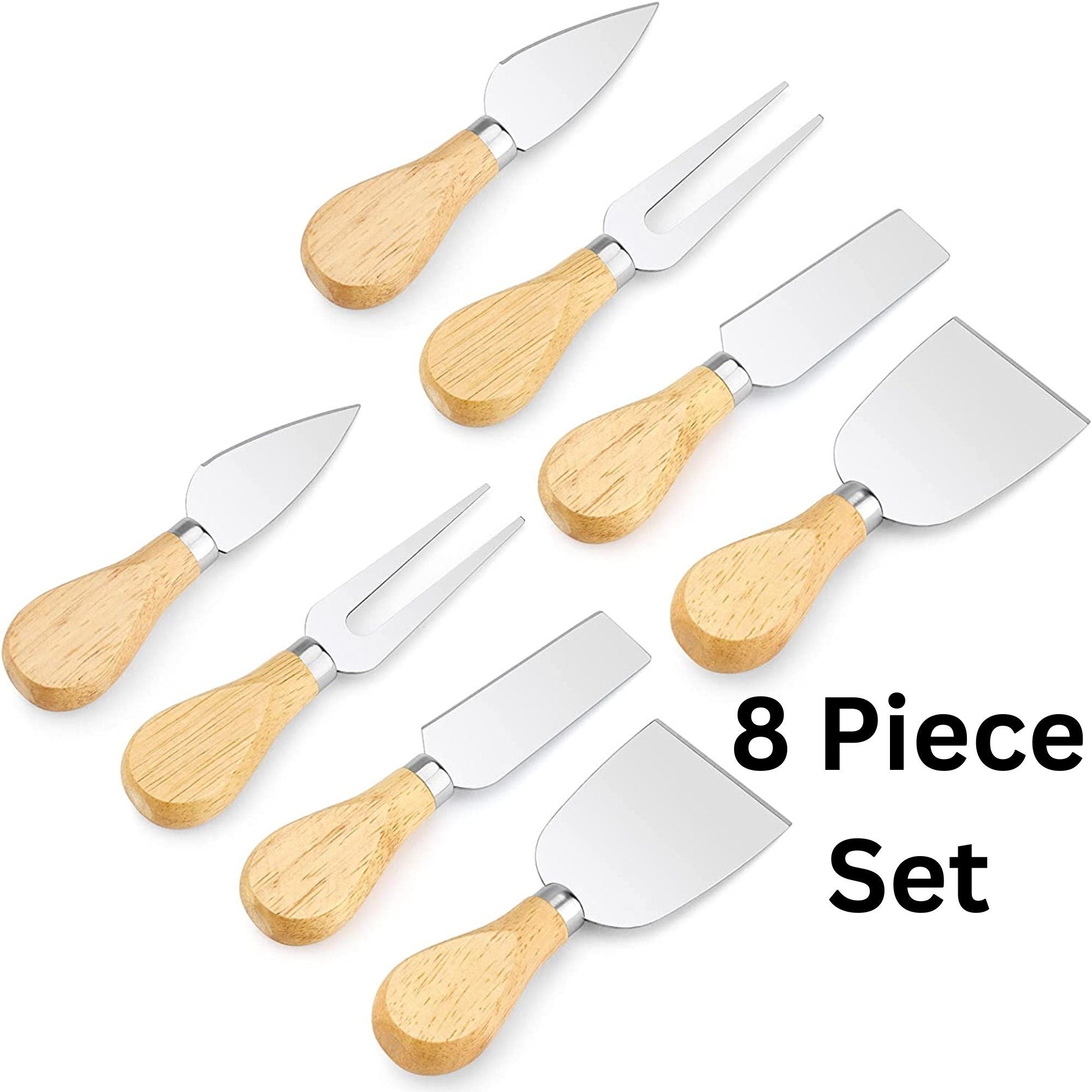Stainless Steel Mini Cheese Knife Set Charcuterie Utensil Set for Cheese Boards & Appetizers - Pretty Party Boxx
