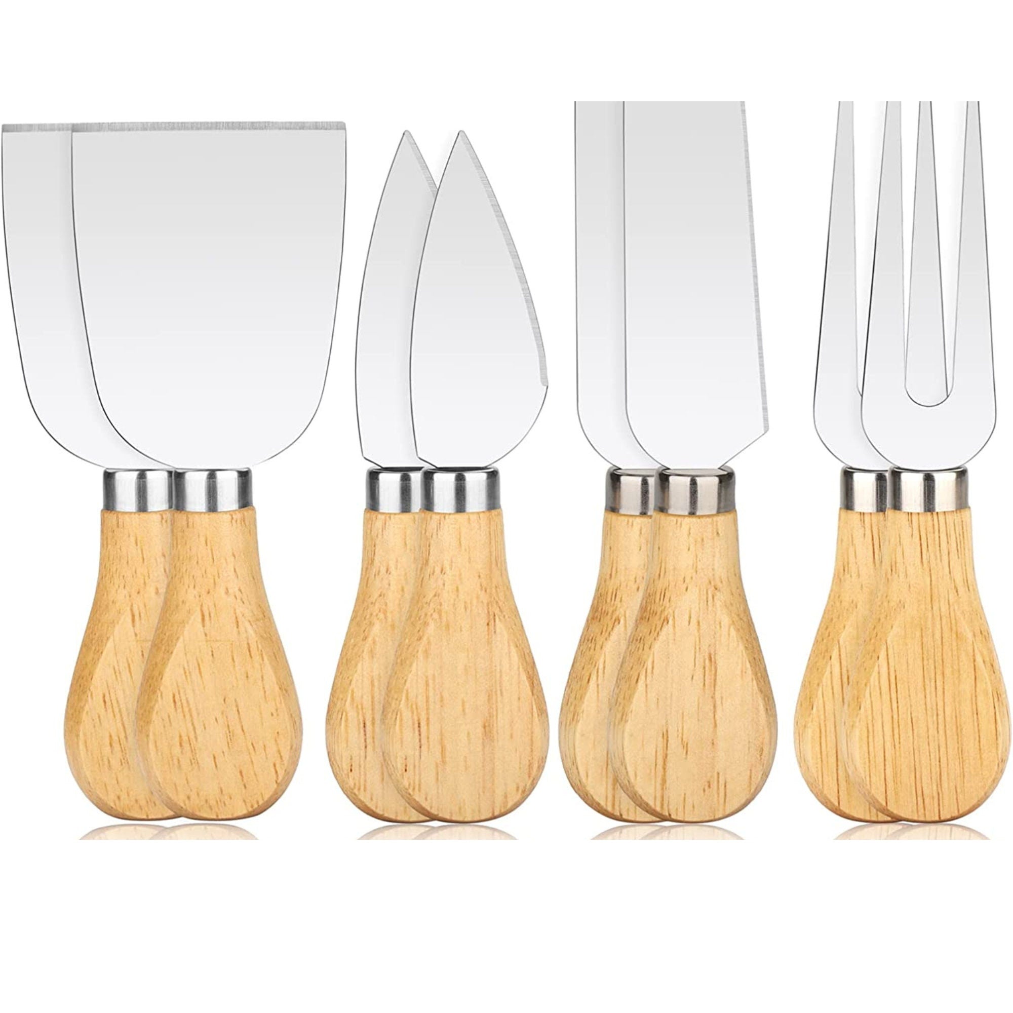 Stainless Steel Mini Cheese Knife Set Charcuterie Utensil Set for Cheese Boards & Appetizers - Pretty Party Boxx