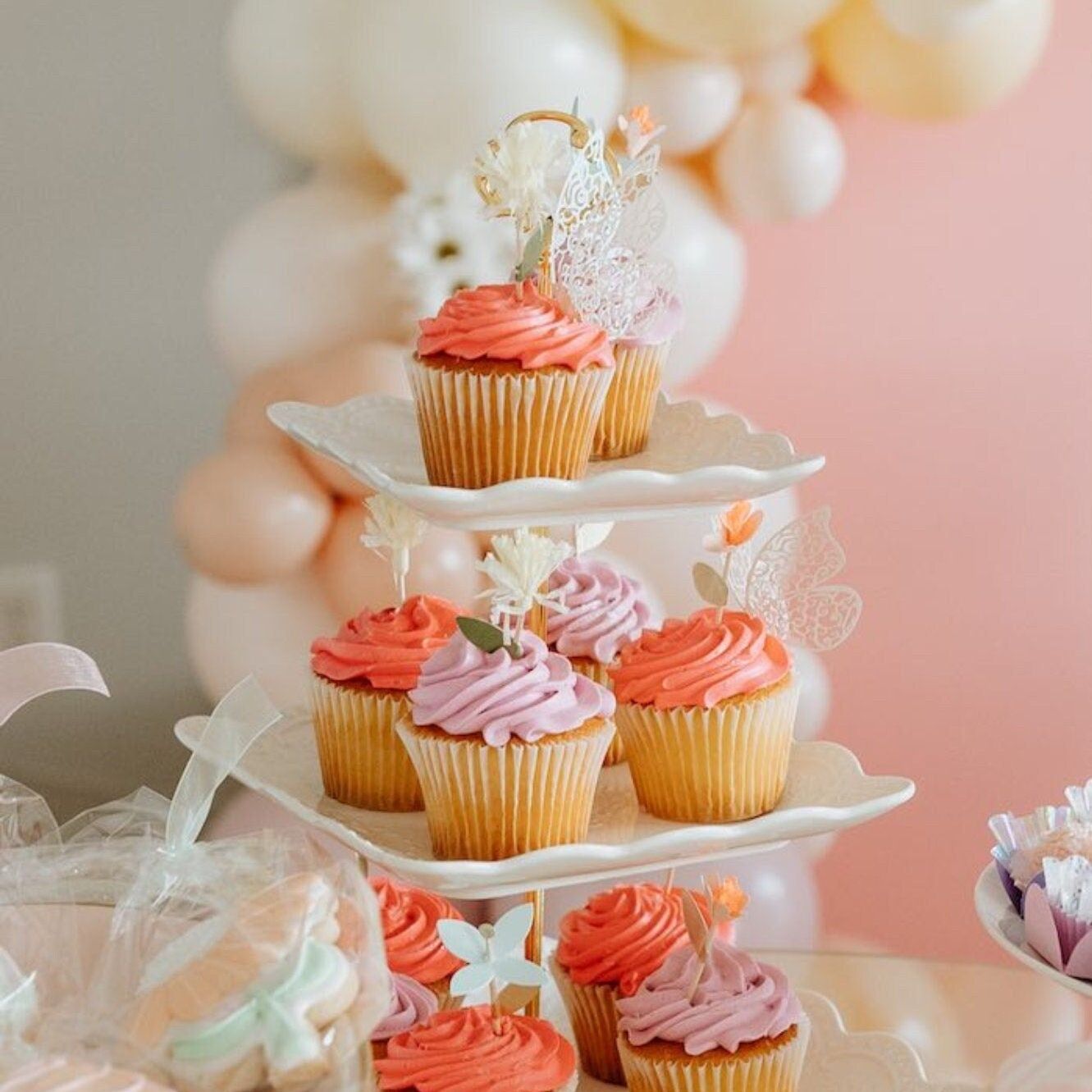 3D Butterfly Cake & Cupcake Toppers – Elegant Dessert Decorations for Weddings, Birthdays & Parties - Pretty Party Boxx