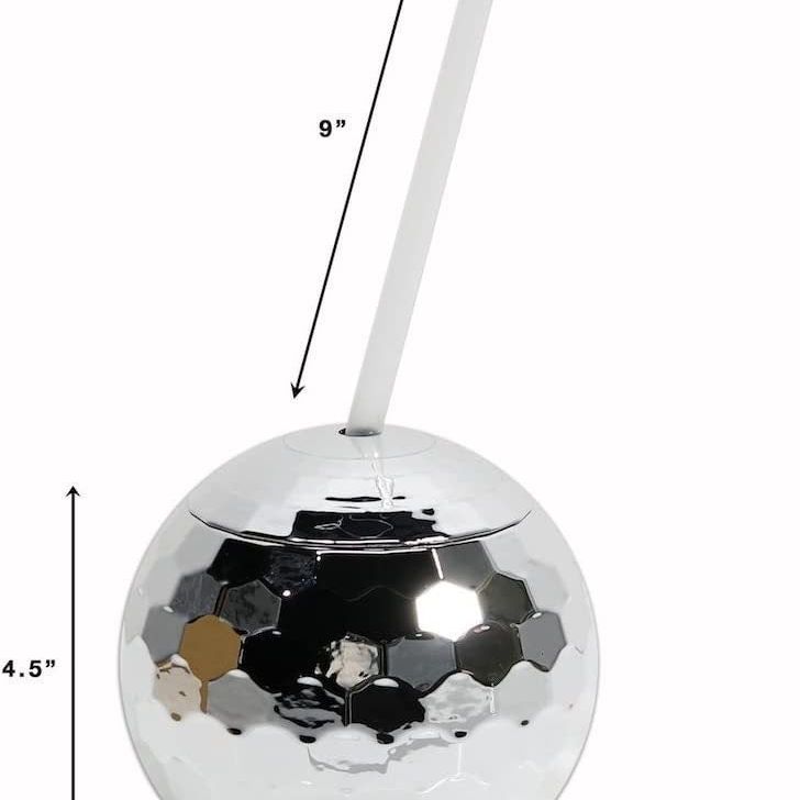 Disco Ball Drink Tumbler with Straw – Sparkly Party Cup for Cocktails, Mocktails & Fun Beverages - Pretty Party Boxx