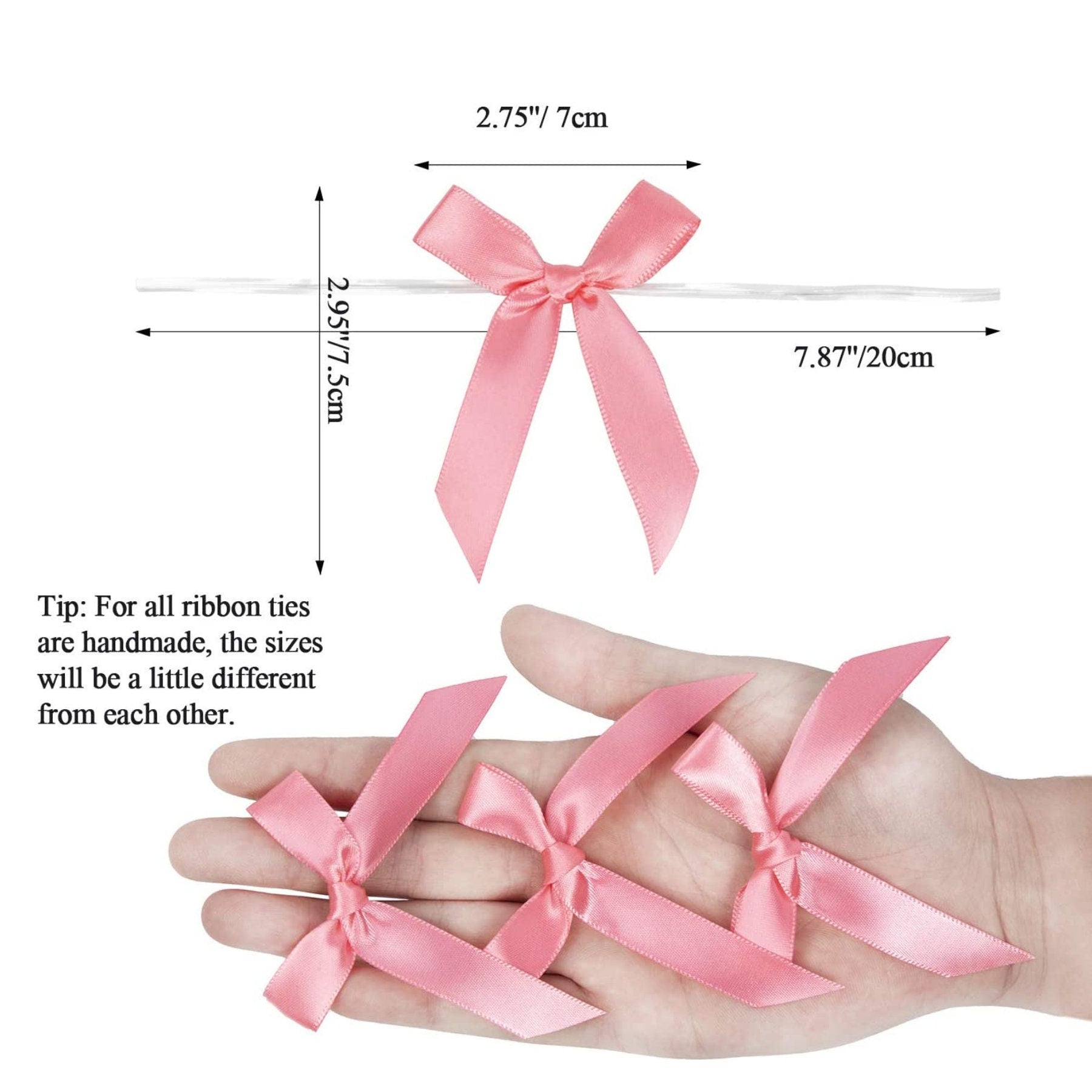 Satin Ribbon Twist Tie Bow – Reusable Gift Bag Bows for Party Favors, Decor & Crafts. - Pretty Party Boxx
