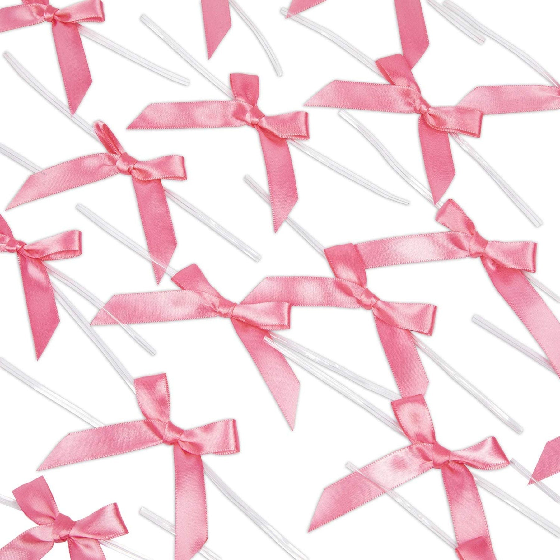 Satin Ribbon Twist Tie Bow – Reusable Gift Bag Bows for Party Favors, Decor & Crafts. - Pretty Party Boxx