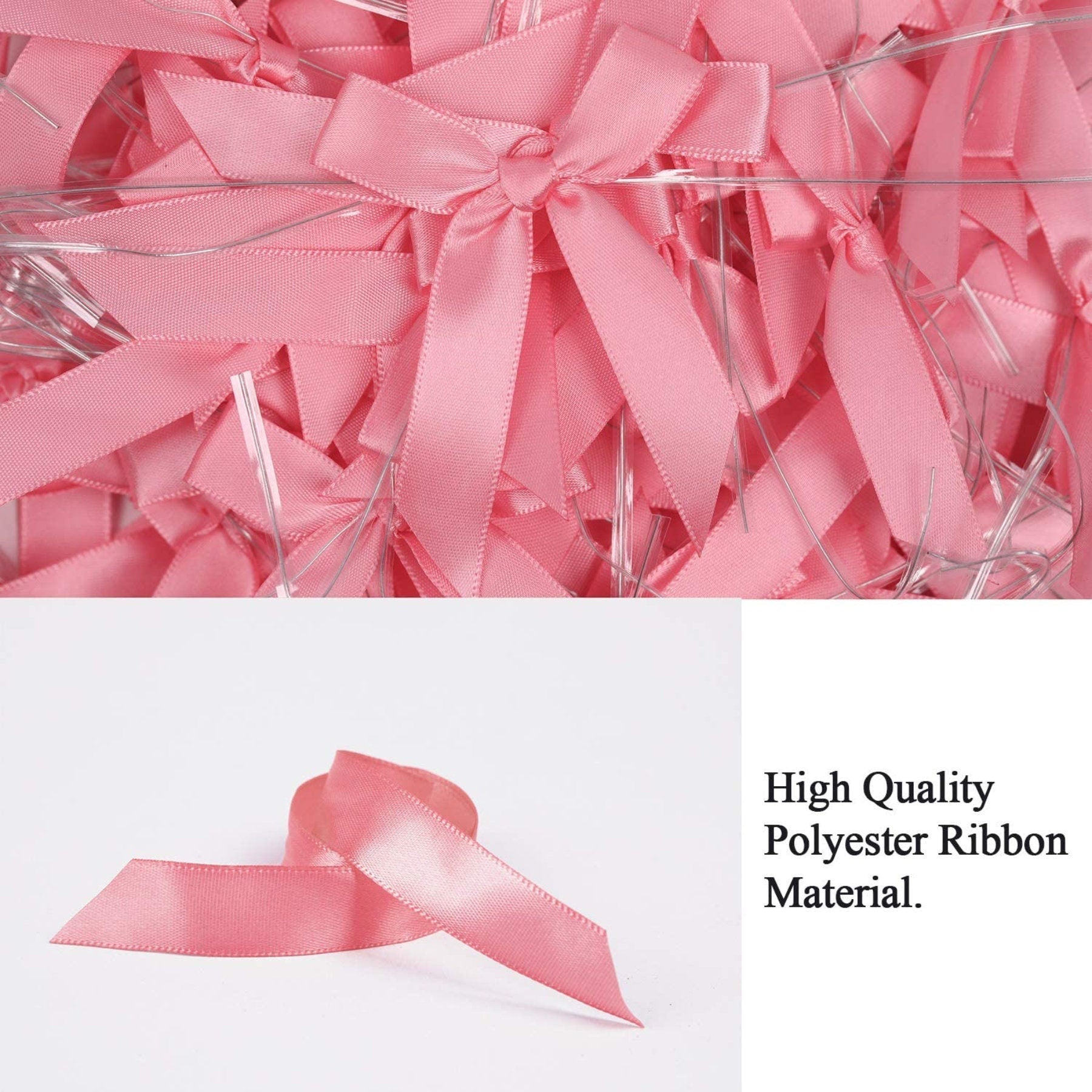 Satin Ribbon Twist Tie Bow – Reusable Gift Bag Bows for Party Favors, Decor & Crafts. - Pretty Party Boxx