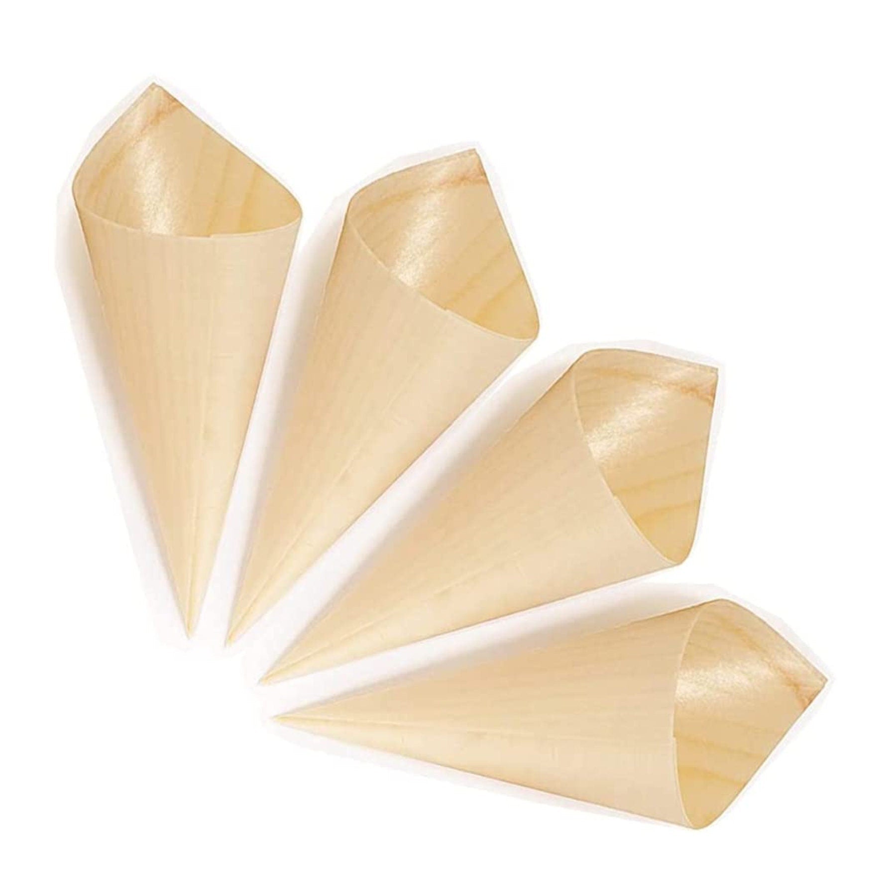 White Wooden Charcuterie Stand Holder with Cones & Toothpicks – Grazing Table Display for Appetizers, Desserts & Party Stations. - Pretty Party Boxx