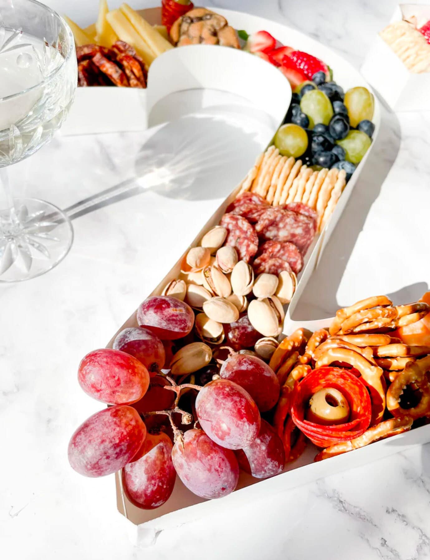Custom Number & Letter Charcuterie Gift Boxes – 12 - Inch Grazing Display Boxes for Birthdays, Weddings & Events - Pretty Party Boxx