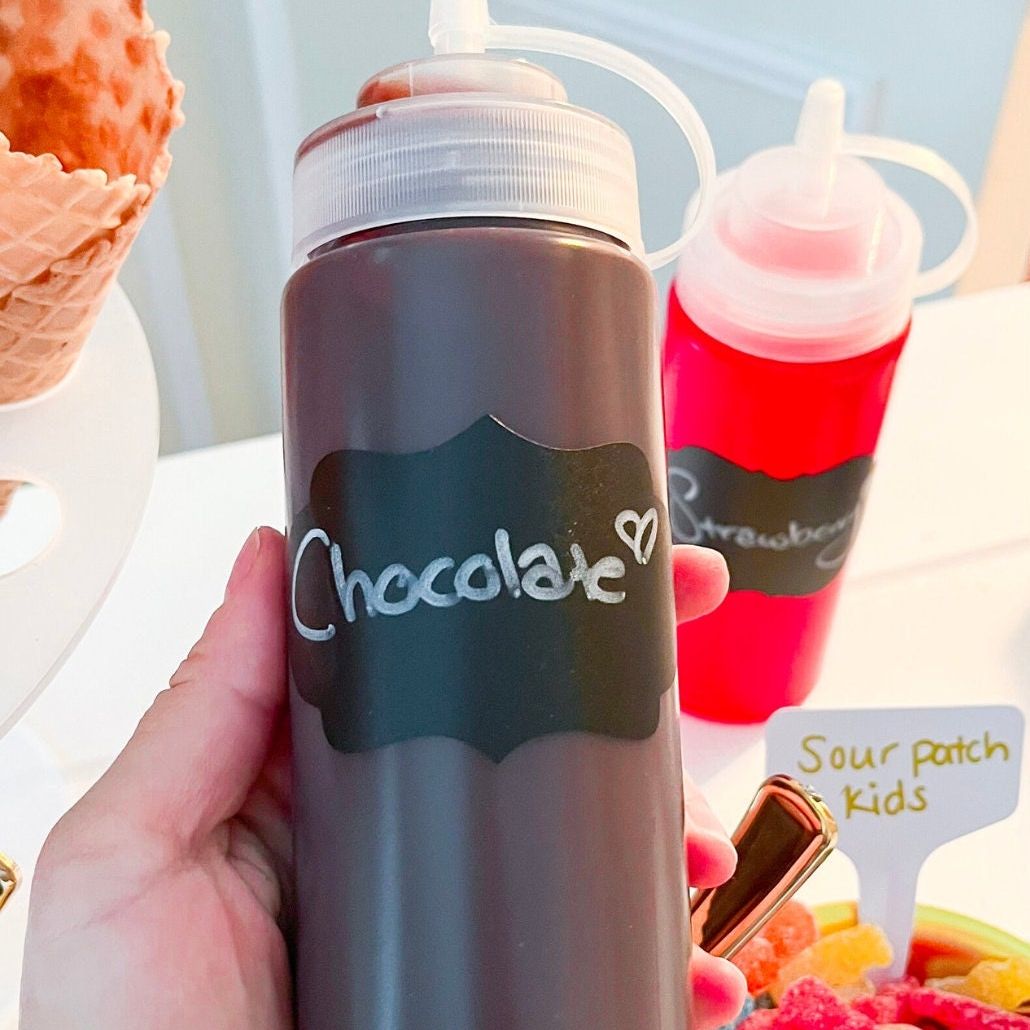 DIY Ice Cream Bar Decor Kit – Full Party Table Setup for 24 Guests with Bowls, Signage & Accessories for Weddings, Showers & Birthdays - Pretty Party Boxx