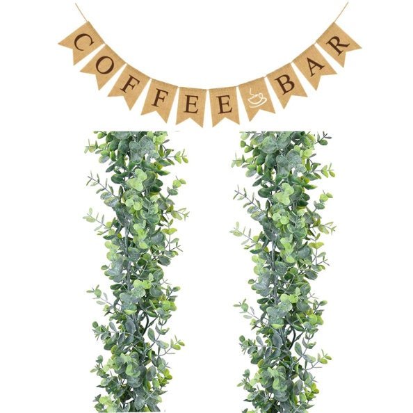 DIY Coffee Bar Decor Kit – Complete Coffee Station Setup for 20 Guests with Signage & Accessories for Weddings, Showers & Brunches - Pretty Party Boxx