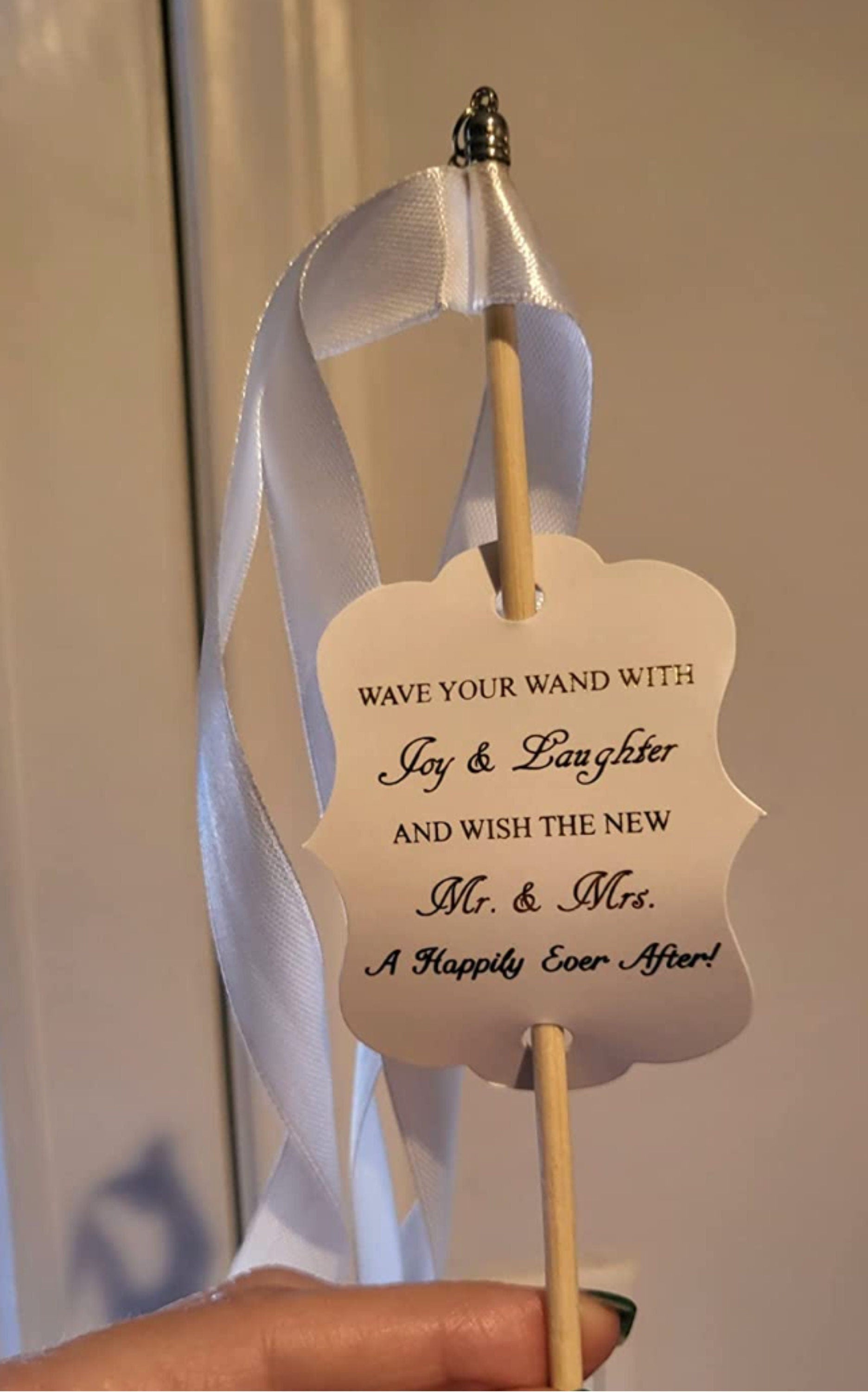 Ribbon Wedding Farewell Wands – Set of 25 Decorative Send - Off Ribbons for Weddings & Celebrations - Pretty Party Boxx