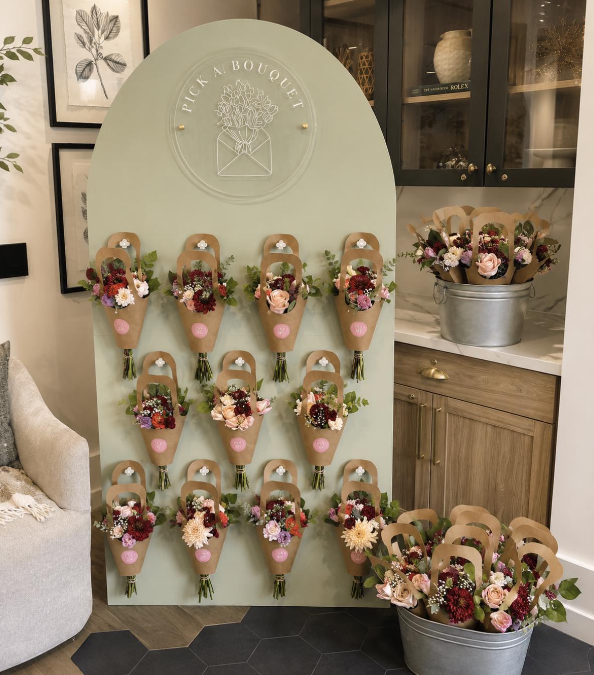 Kraft Flower Bouquet Bags – Make Your Own Bouquet Bar Bags for Showers & Parties