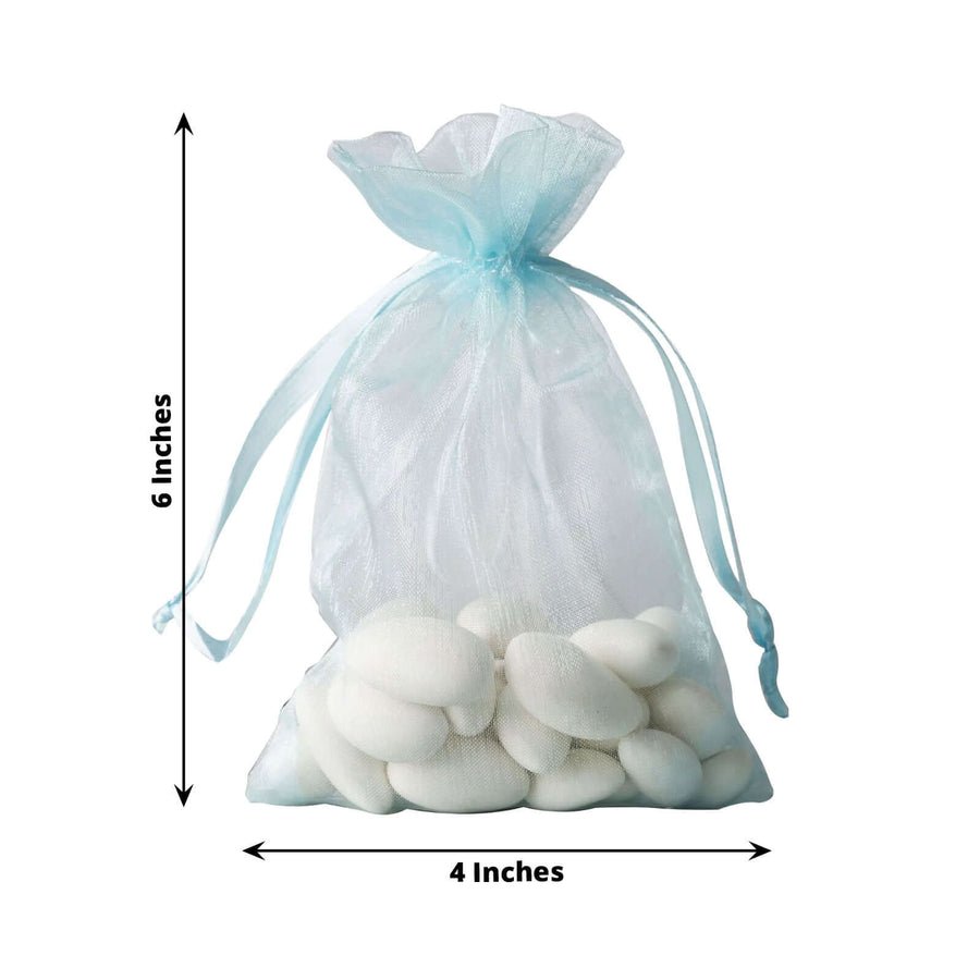 Organza Drawstring Wedding & Party Favor Gift Bags - 10 Pack - Pretty Party Boxx