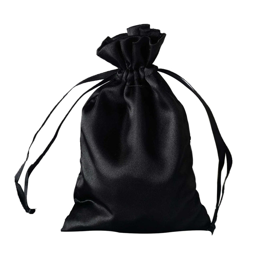 White Satin Drawstring Wedding & Party Favor Gift Bags - Pretty Party Boxx