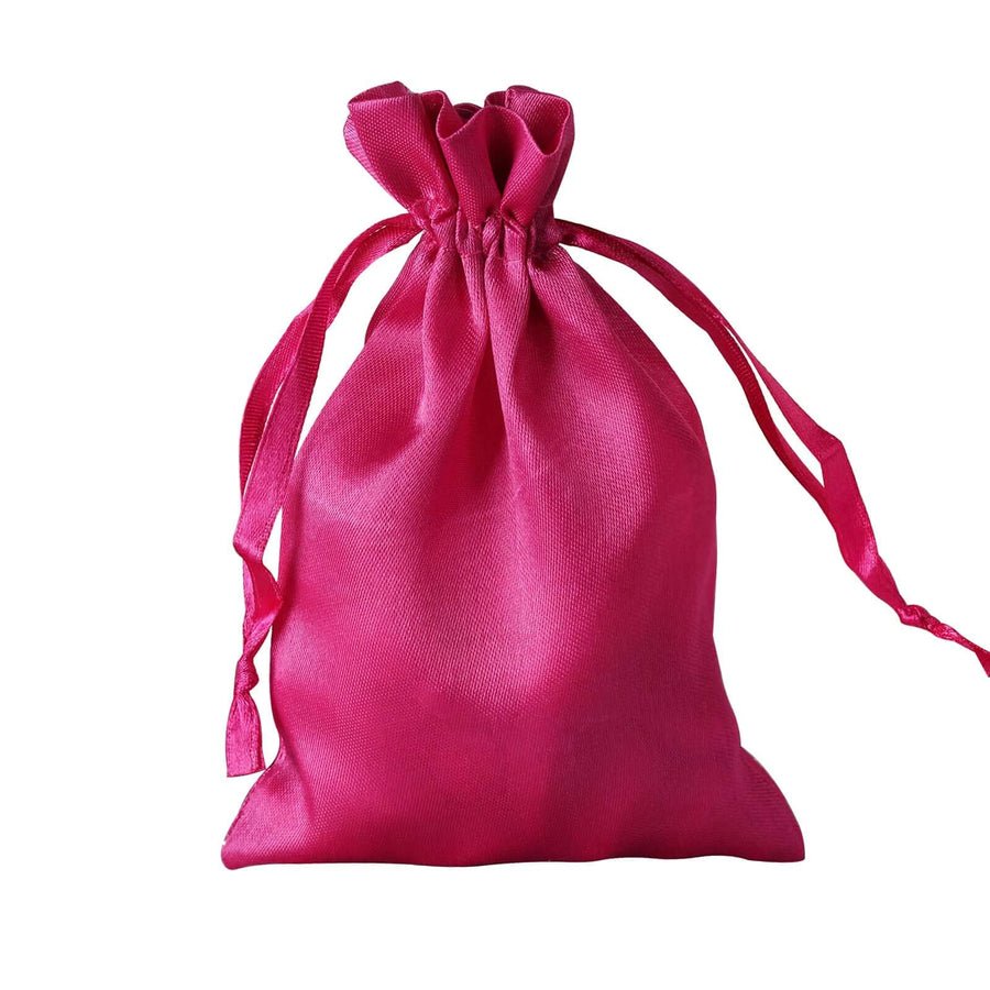 White Satin Drawstring Wedding & Party Favor Gift Bags - Pretty Party Boxx