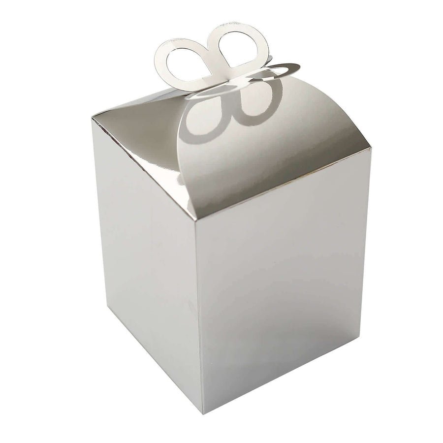 25 Pack Metallic Gold Foil Butterfly Top Premium Party Favor Boxes, Cardstock Candy Gift Boxes - 250 GSM - Pretty Party Boxx