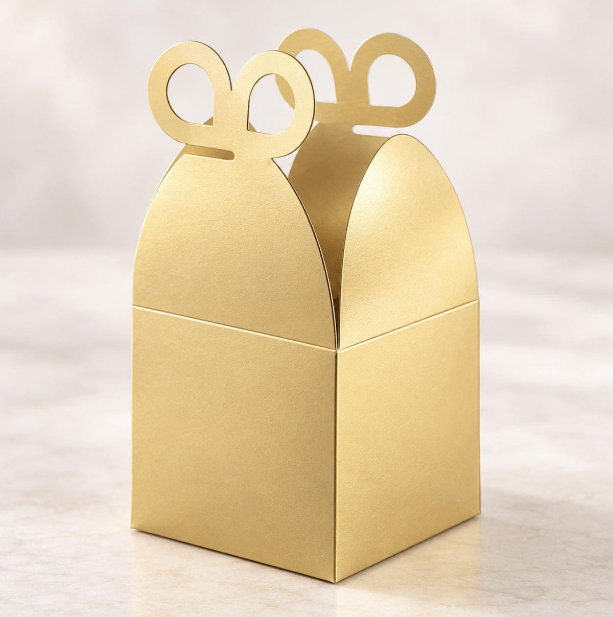 Metallic Gold Foil Butterfly Favor Boxes | 25-Pack Candy Gift Boxes
