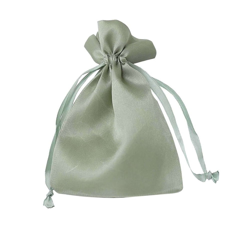White Satin Drawstring Wedding & Party Favor Gift Bags - Pretty Party Boxx