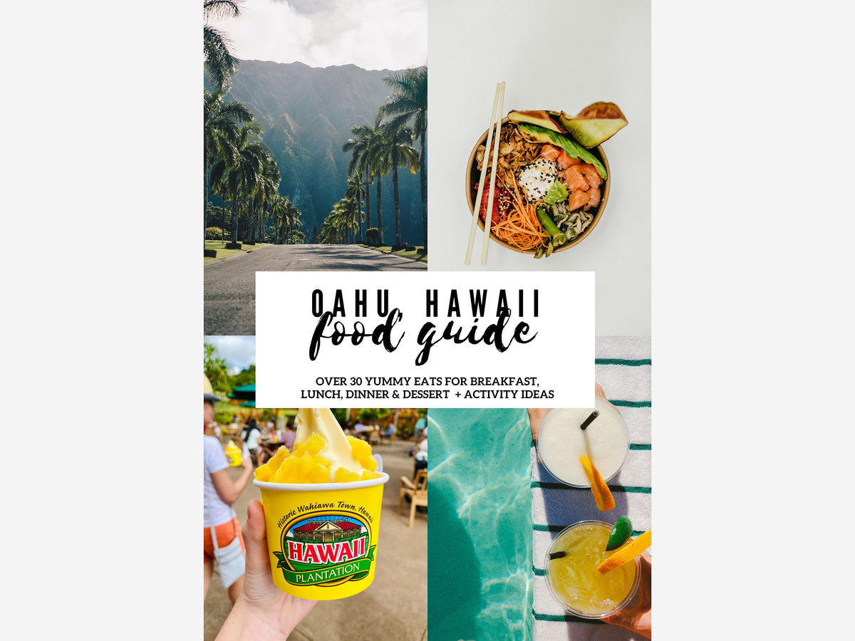 Oahu Food Travel Guide – Best Places to Eat in Hawaii, Digital PDF Vacation Guide