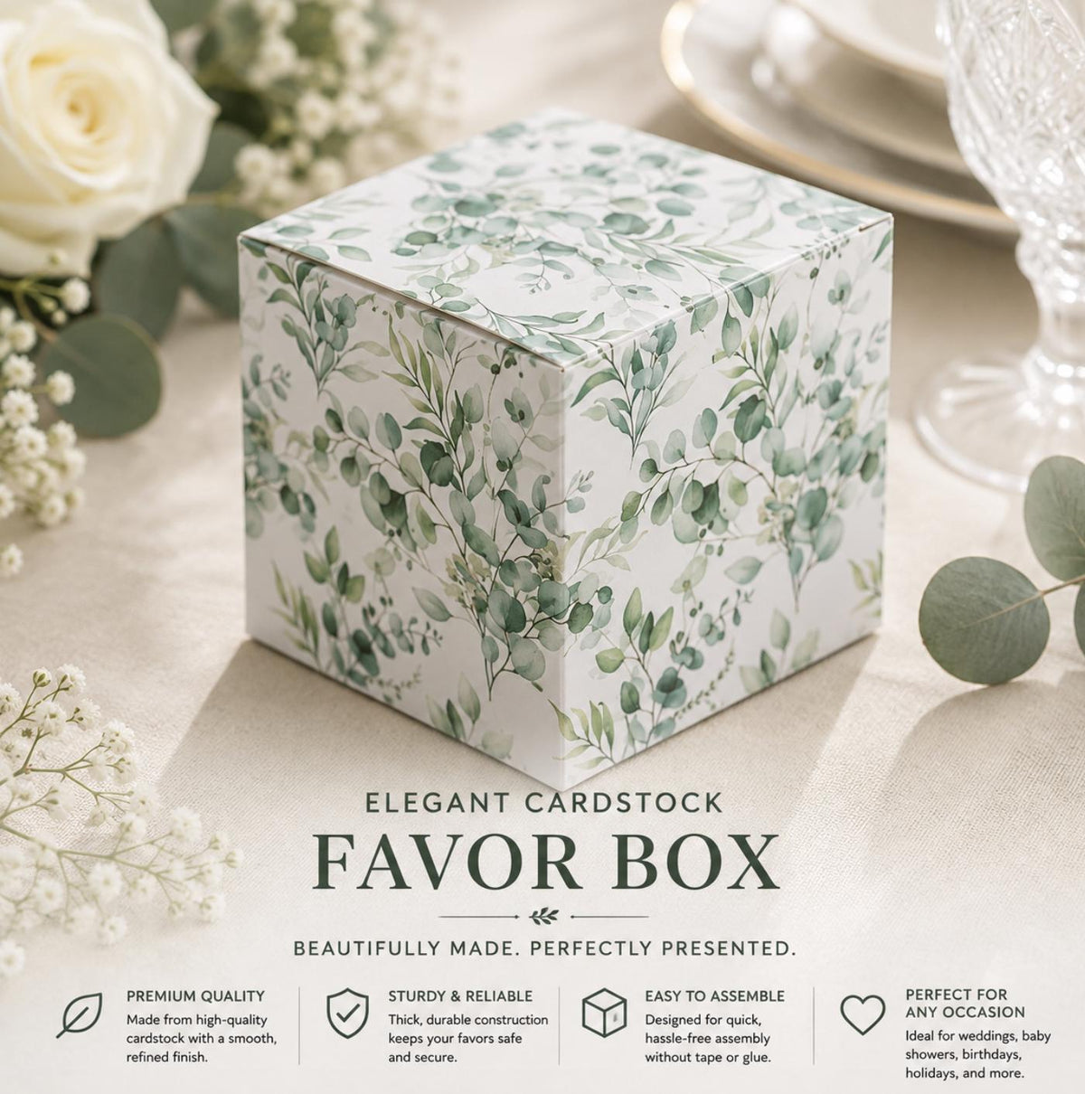 Paper Favor Boxes 25 Pack – 3x3x3 Gift Boxes for Special Events - Pretty Party Boxx