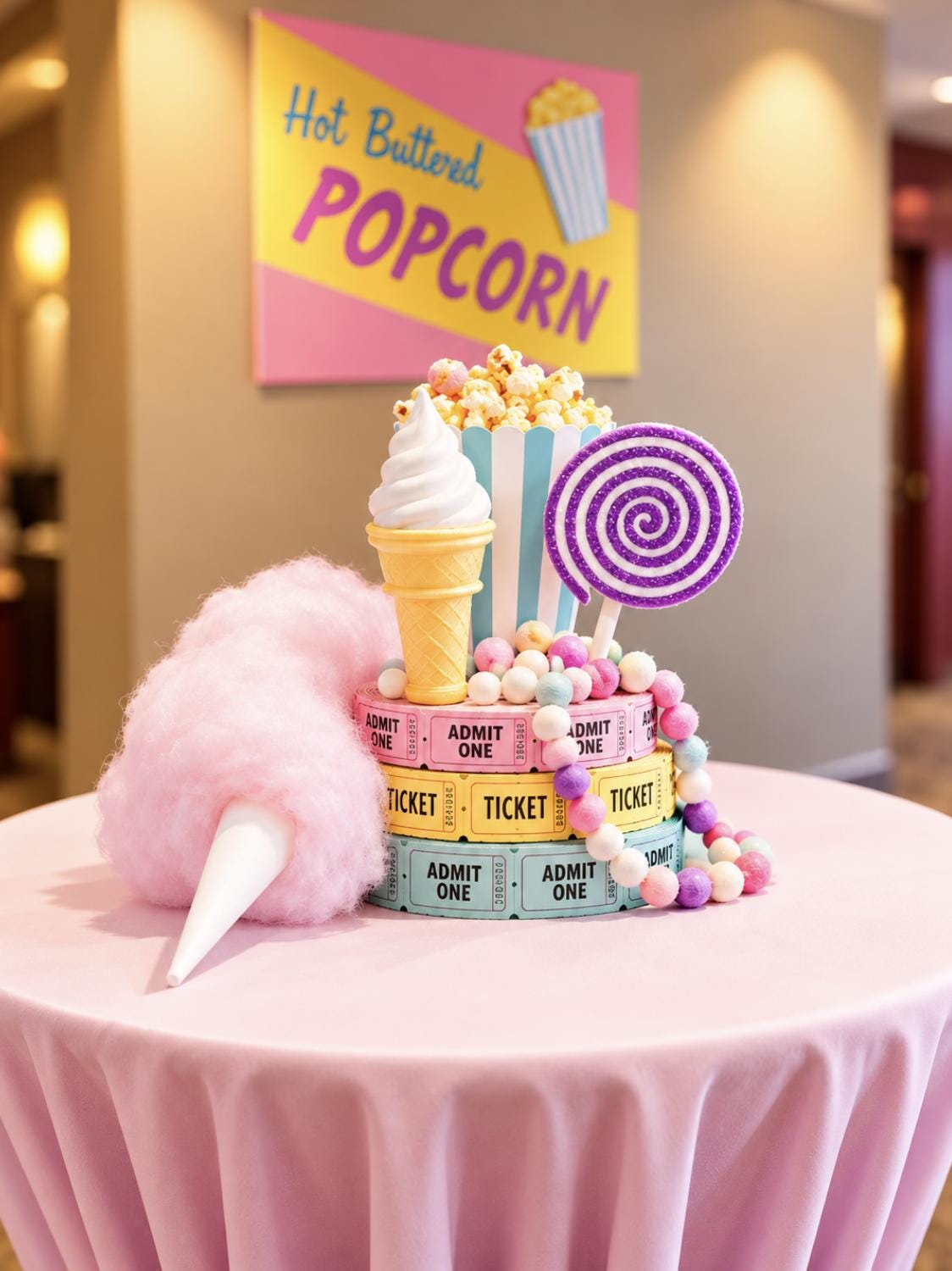 Pastel Raffle Ticket Rolls – Admit One Tickets for Carnival Parties, Showers & Fundraisers
