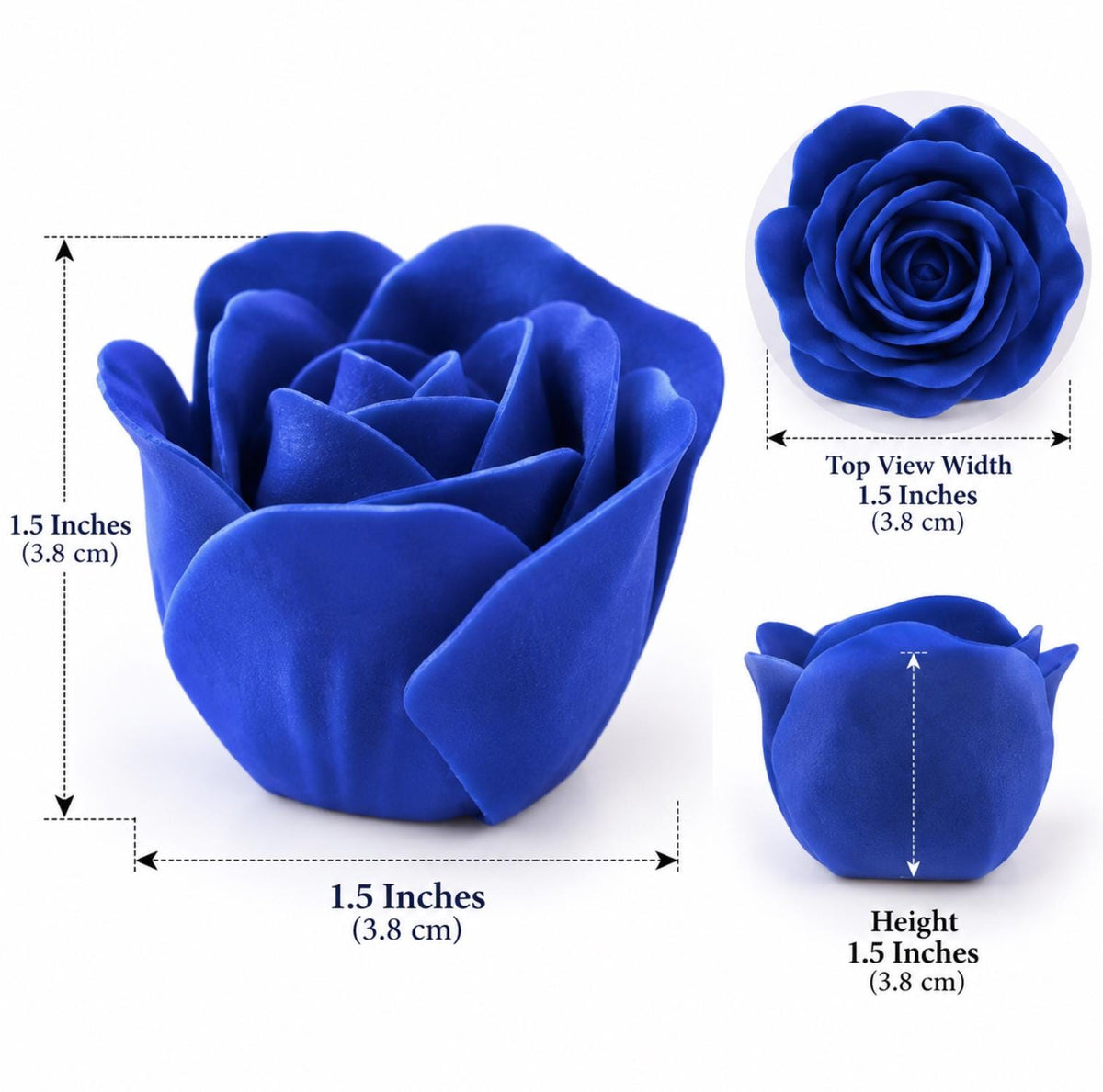 4 - Pack White Scented Rose Soap Heart - Shaped Party Favors with Gift Boxes & Ribbon – Perfect Wedding & Event Decorations