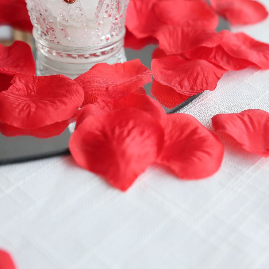 500 - Pack Silk Rose Petals – Elegant Decorative Confetti Scatters for Weddings, Parties & Events - Pretty Party Boxx