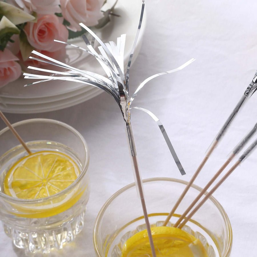 100 - Pack Decorative Bamboo Cocktail Picks – Eco - Friendly Pearl Top Drink & Food Skewers - Pretty Party Boxx