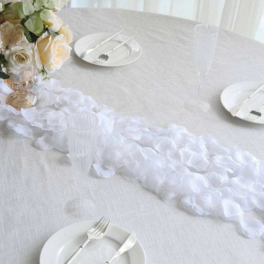 500 - Pack Silk Rose Petals – Elegant Decorative Confetti Scatters for Weddings, Parties & Events - Pretty Party Boxx