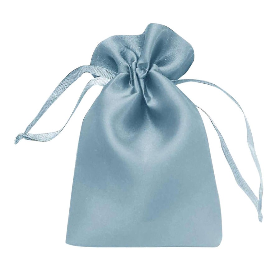 White Satin Drawstring Wedding & Party Favor Gift Bags - Pretty Party Boxx