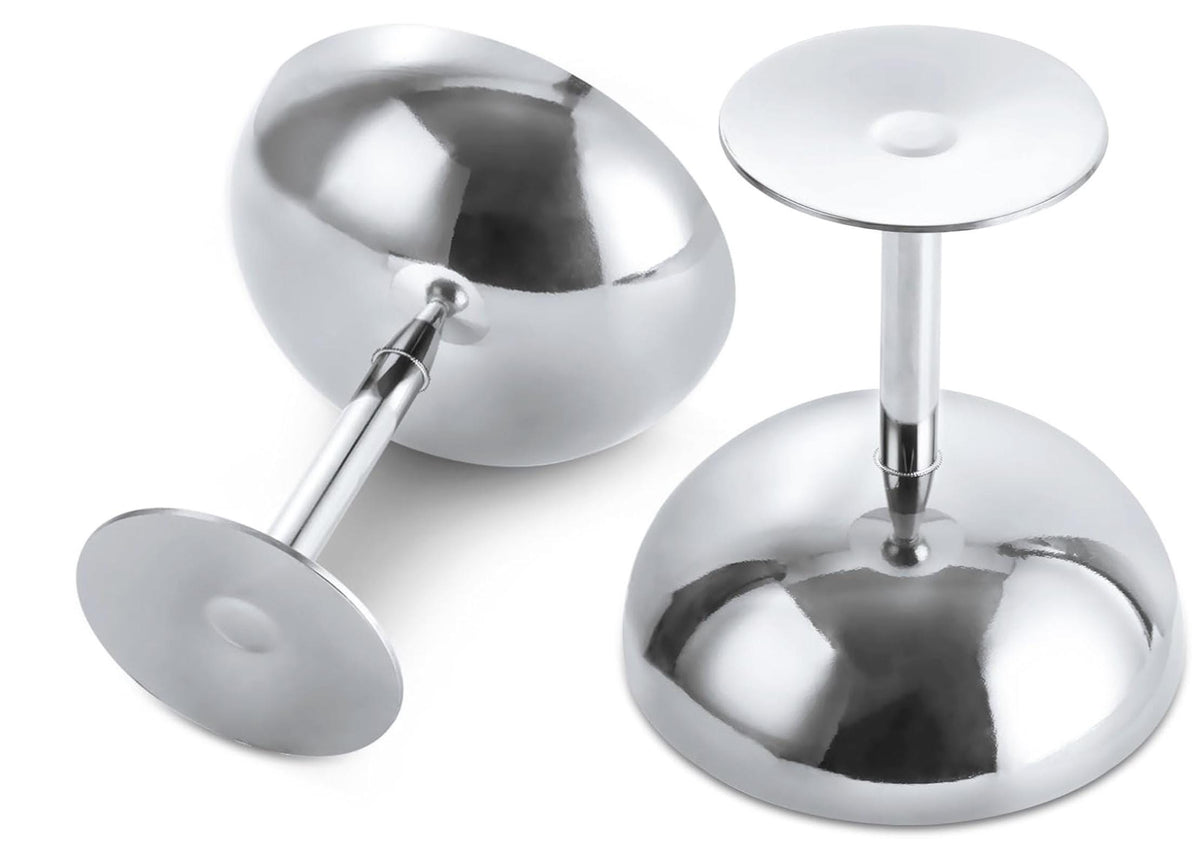 Stainless Steel Vintage Ice Cream Coupe Cups with Mini Spoons – Italian Style Dessert Cups